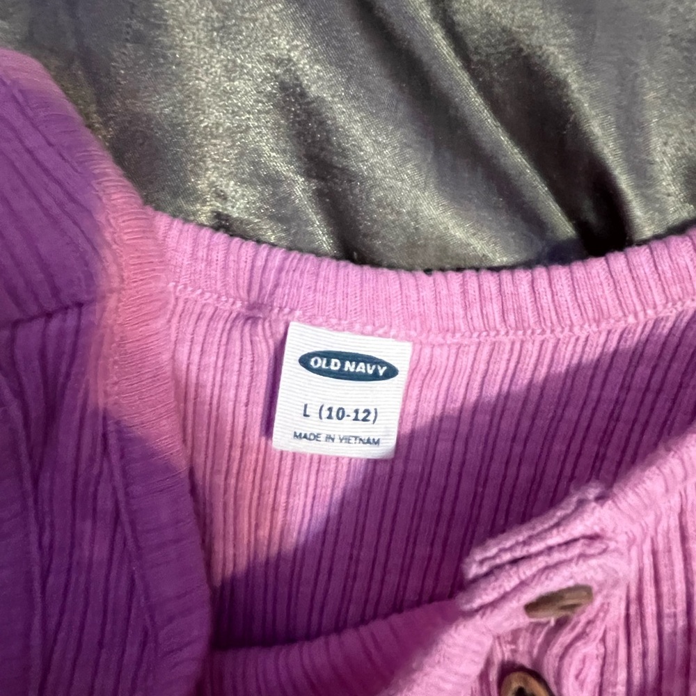 Old Navy Lavender Ribbed Knit Top